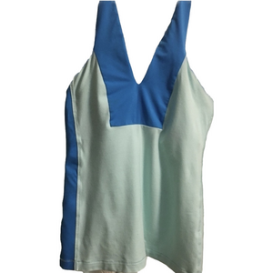 Lululemon teal/blue halter top with built in bra